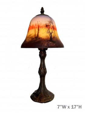 Oil Painting Inspired Glass Table Lamp